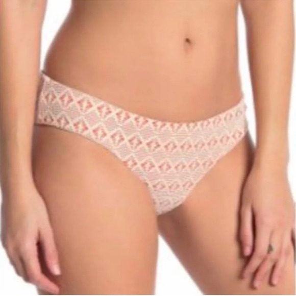 BECCA Other - NWT Becca Crochet Lace Cream Orange Hipster Bikini Bottom size Large